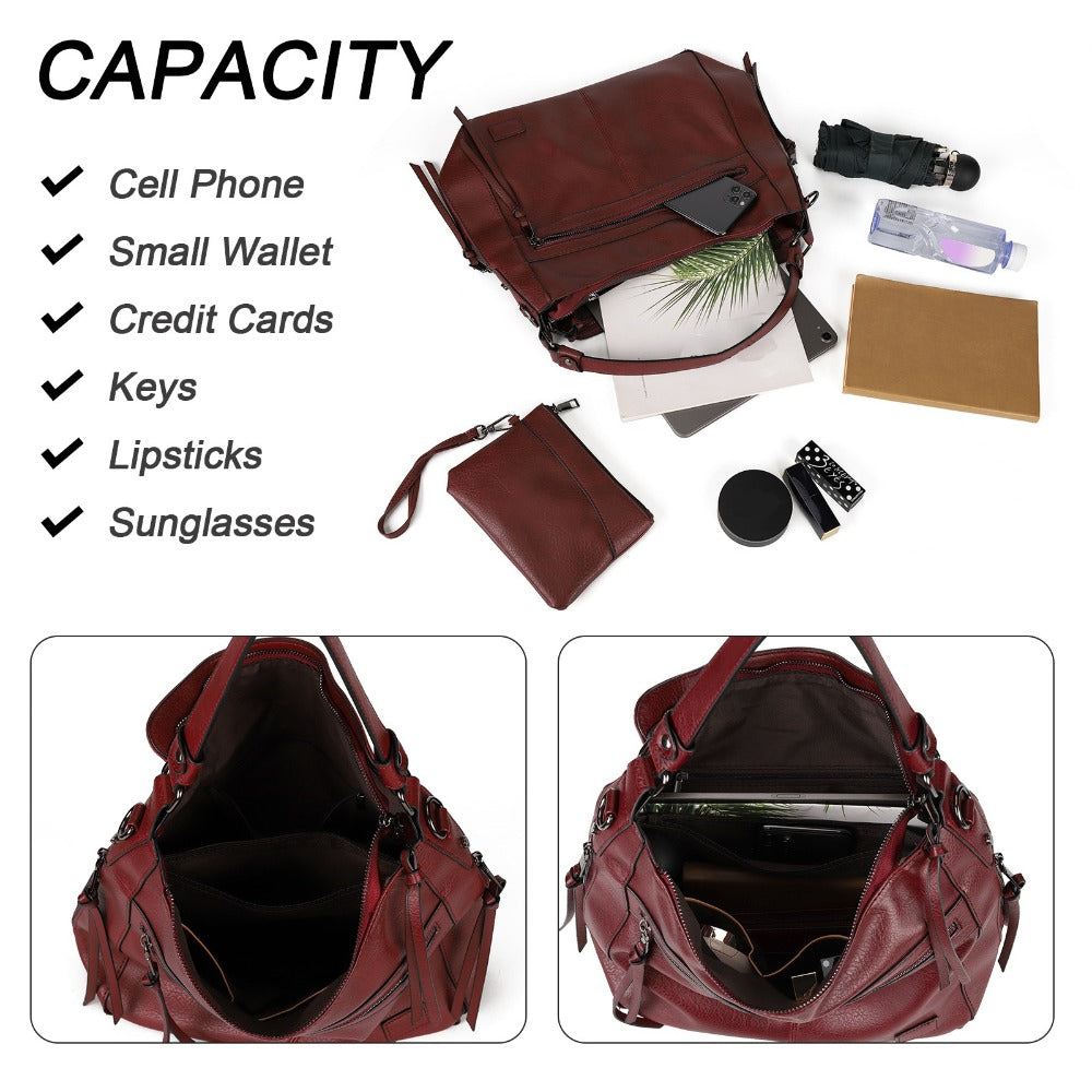 Trendy Double Zipper Tote Bag for Women, Suitable for Casual Use, Can Be Worn As a Shoulder Or Crossbody Bag, Popular in Europe And The United States