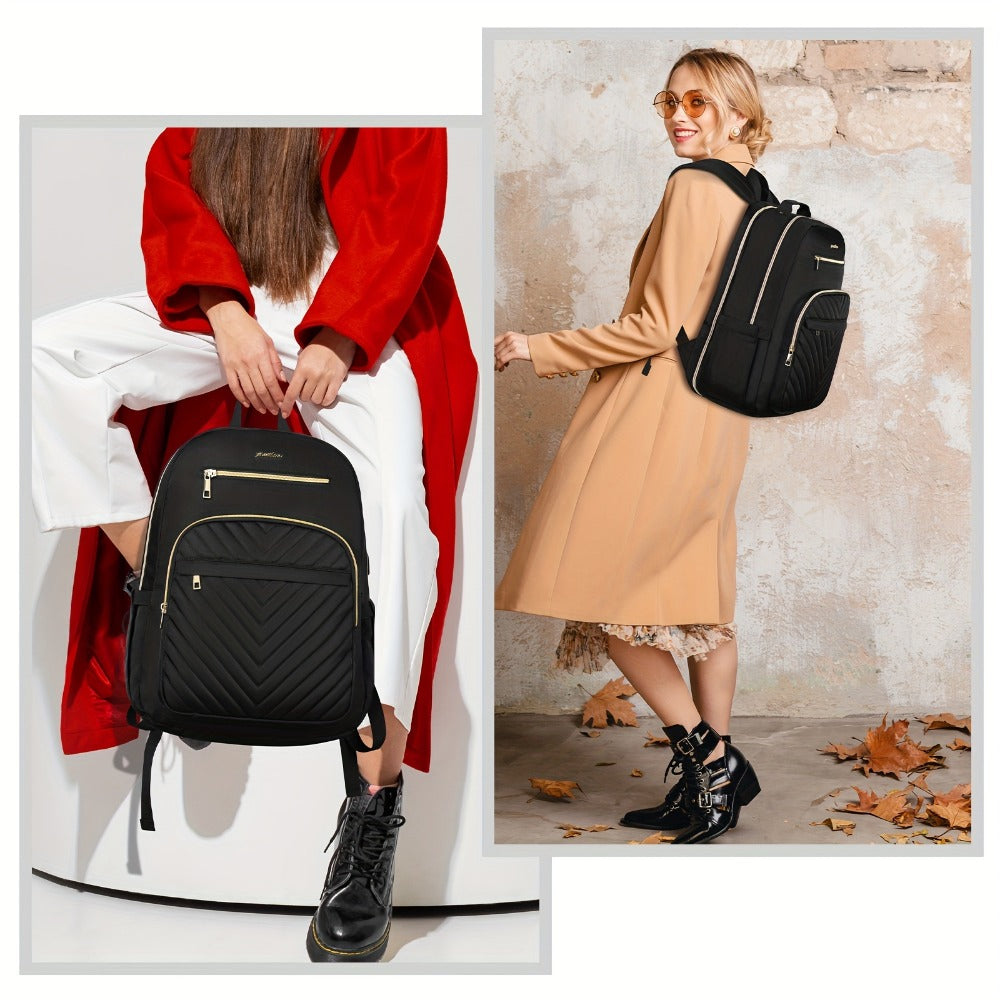 Women' & Lightweight Laptop Backpack with Compatible for School, College, Work - Tablet & Notebook Computer Compartment, Adjustable Straps, School Bookbag () - Ideal for,, Teachers, Travel & Commute
