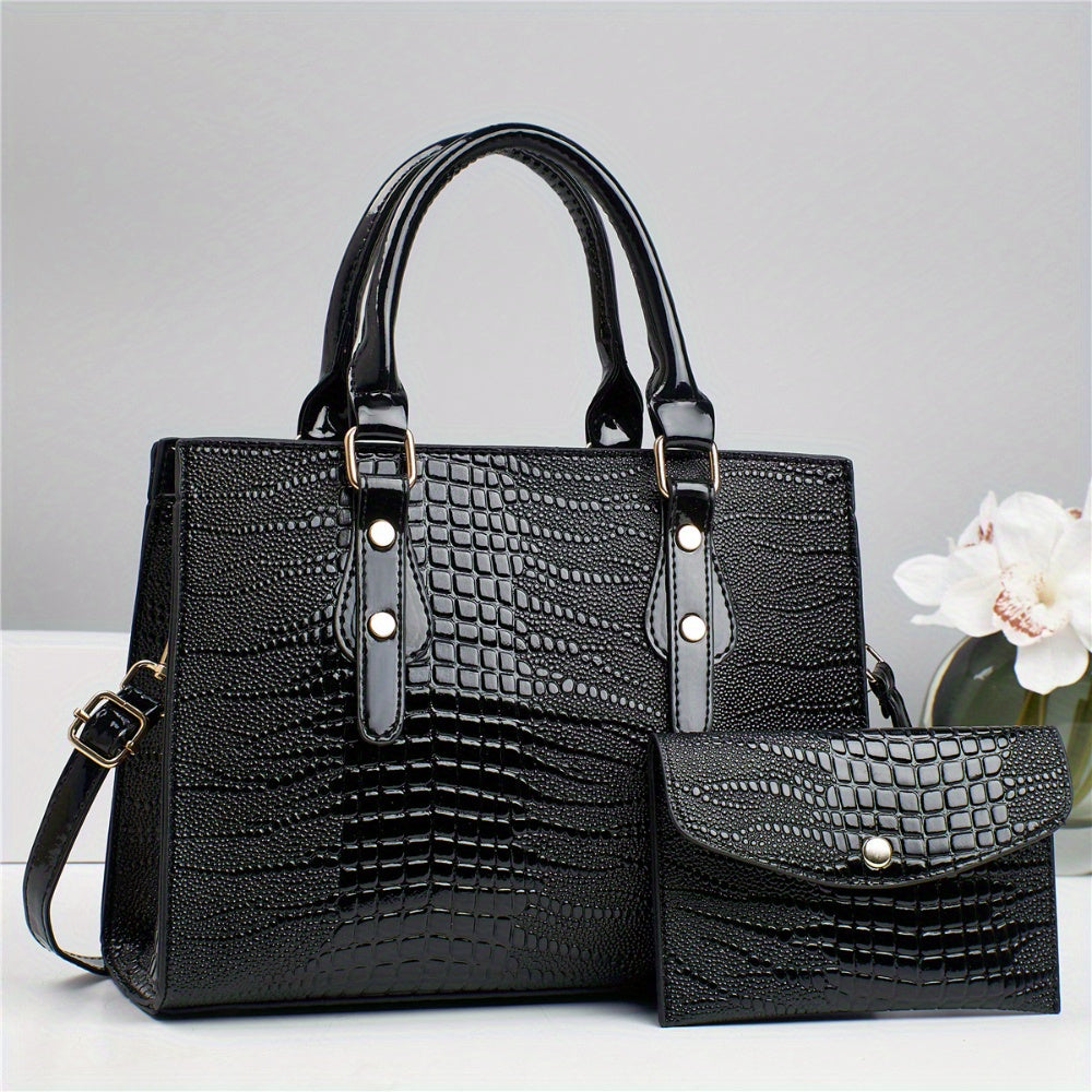 Crossbody Bag for Women – 2-Piece, PU Leather, Large Capacity, for Travel & Work | Bag Vero – detail view 21
