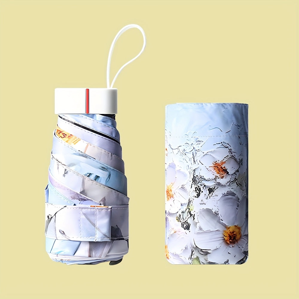 Digital Print Flat Portable Pocket Umbrella