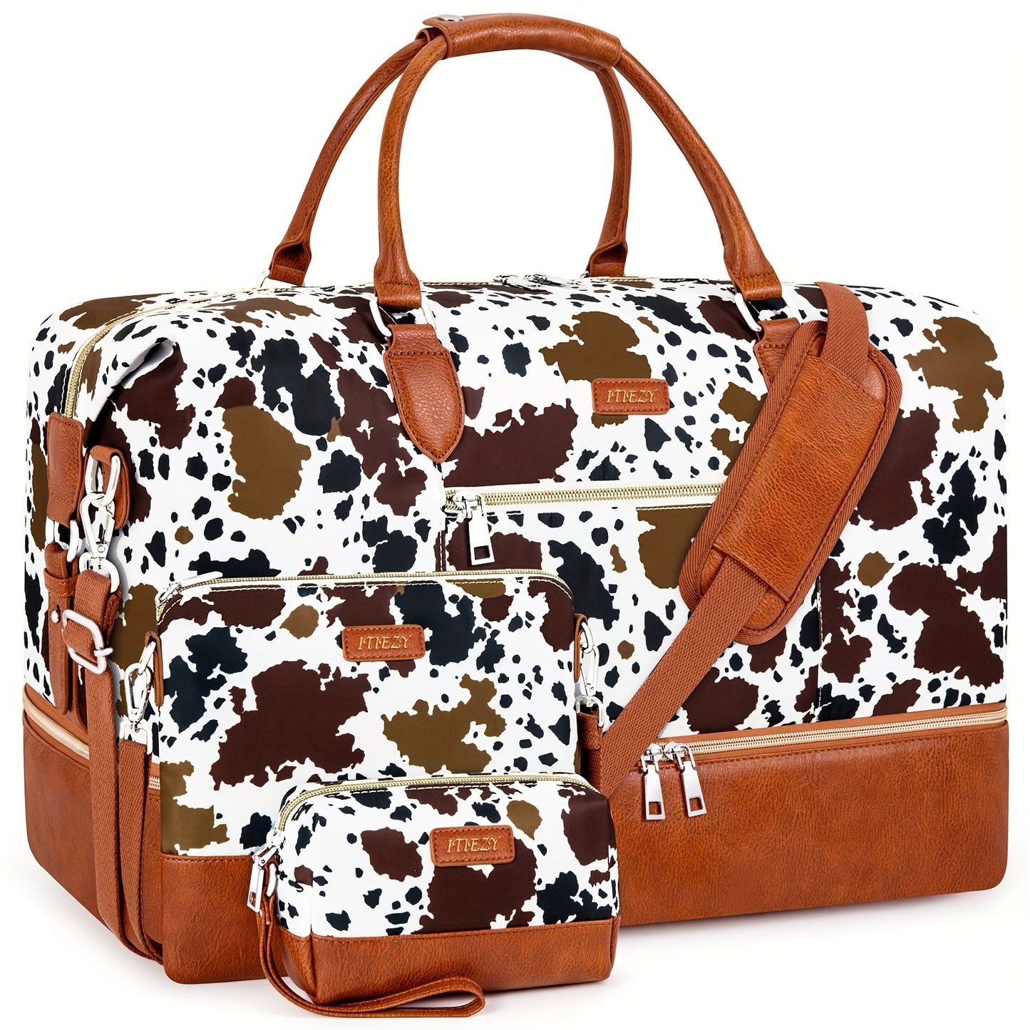 Carry On Luggage – for Travel, Patterned Weekender Shoe Compartment Large – alternate view