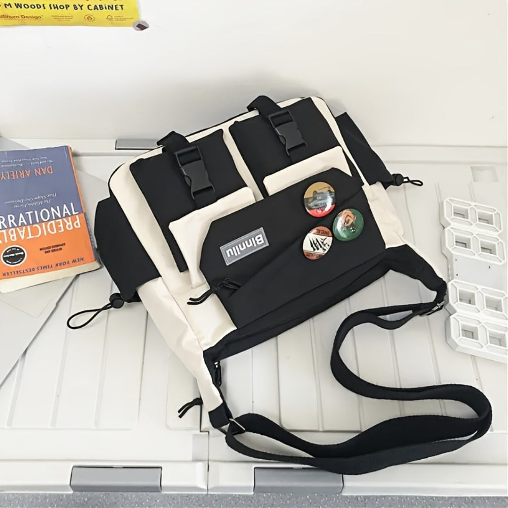 New Men'S Trendy Product Plate Bag, Large Capacity Ins Bag, Shoulder Pack