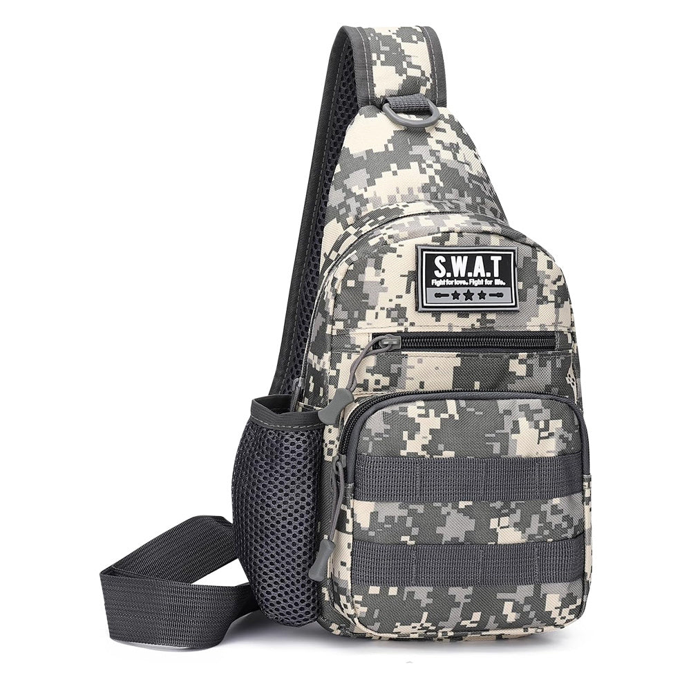 Men's Chest Bag with Adjustable Strap Men's Crossbody Canvas Shoulder Bag, Men's Backpack For Outdoor Travel Sport Crossbody Sling Backpack Fanny Pack