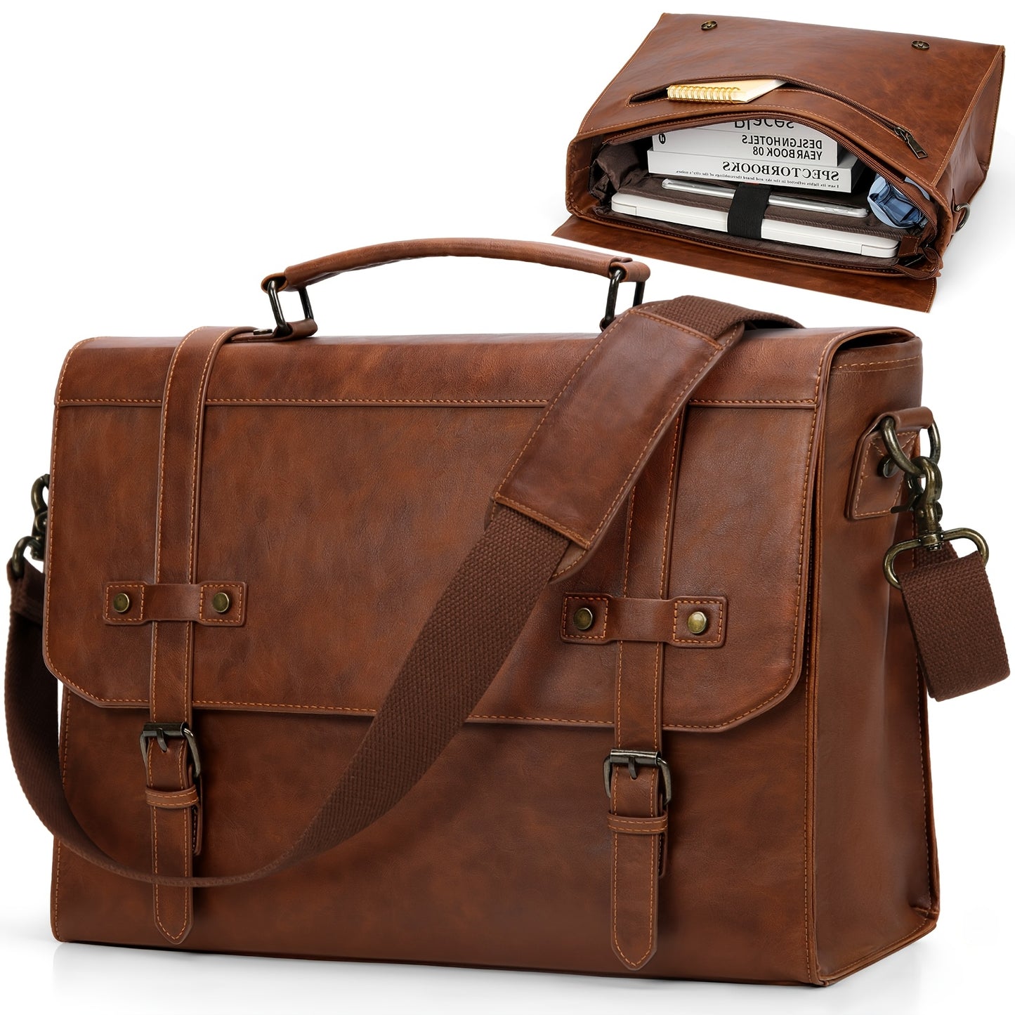 Laptop Bag – 17 Inch, Polyester, for Travel & Work – front view - product view 15