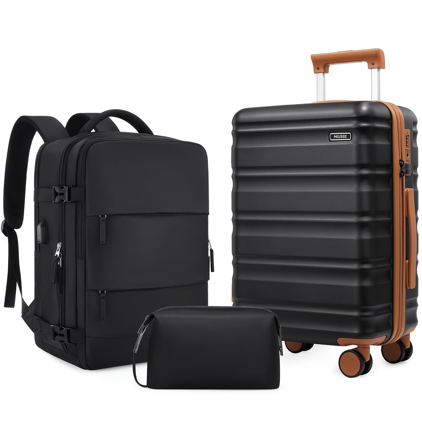 Luggage Set – 3 Piece, Hardshell, TSA Lock, Spinner Wheels – detail view 15