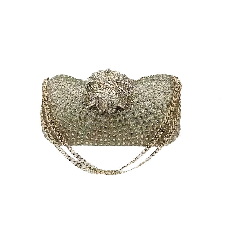 Men's Wallet – Polyester, Flower Shaped Evening Clutch Phone – alternate view