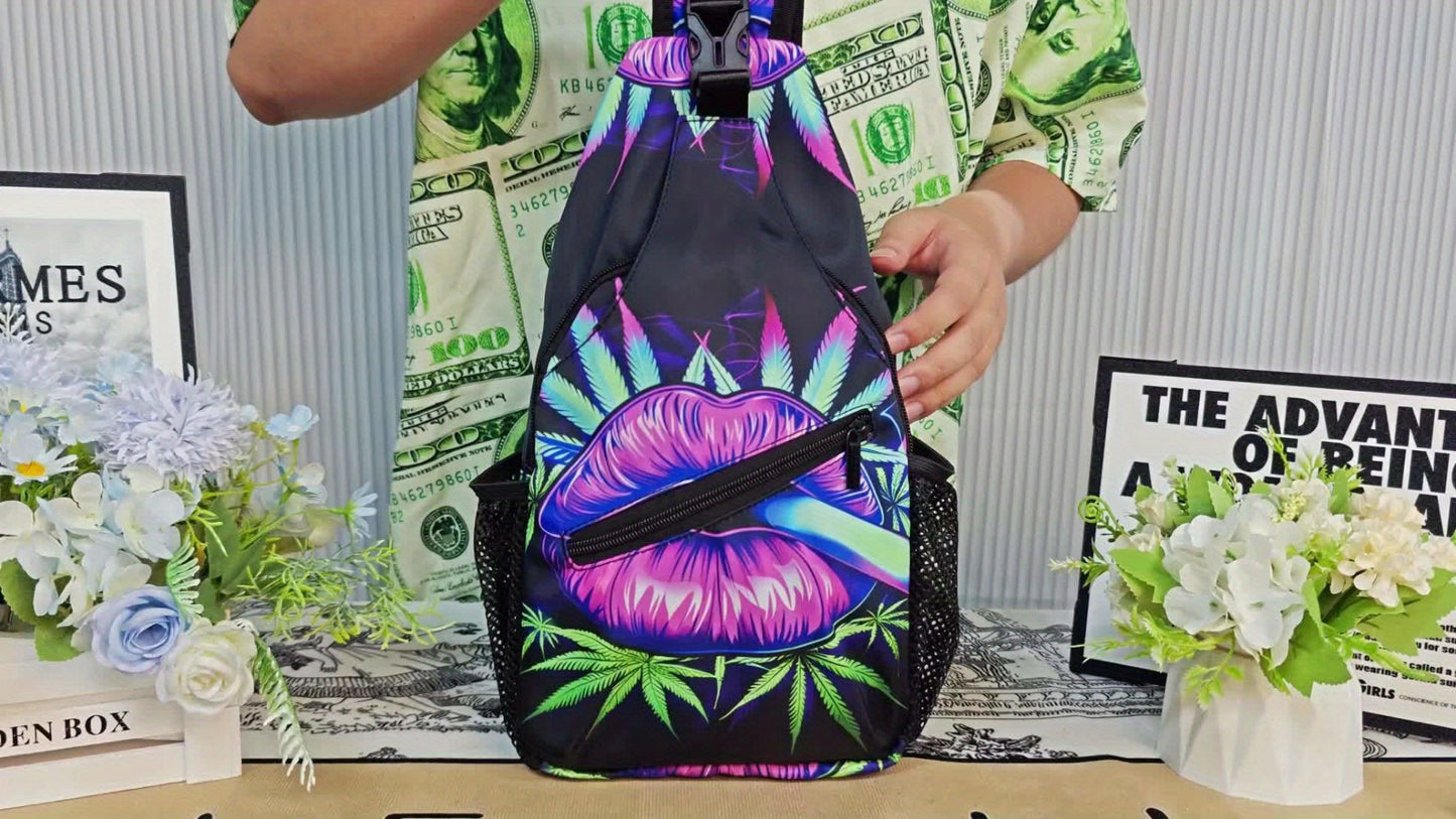 Sling Bag – Polyester, Large Capacity, for Travel & School – detail view 9