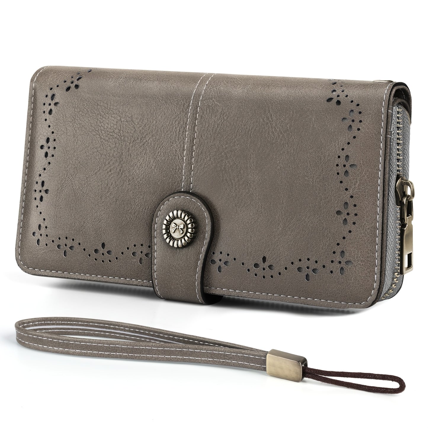 Women's Wallet – Large Capacity, Rfid Wristlet Bowknot Badge Large – detail view 5