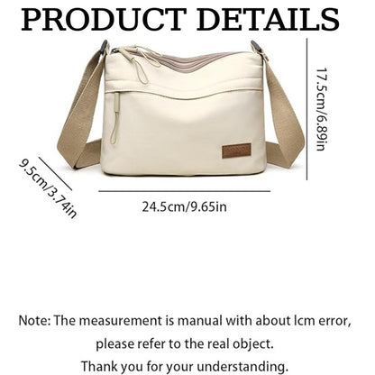 Women's Large Capacity Multi-Zip Tote Bag & Crossbody Purse with Adjustable Strap - Heavy-Duty Suitable for Work, Commute,, Shopping, 5-Pocket, Minimalist Handbag in ////, Non- Bag