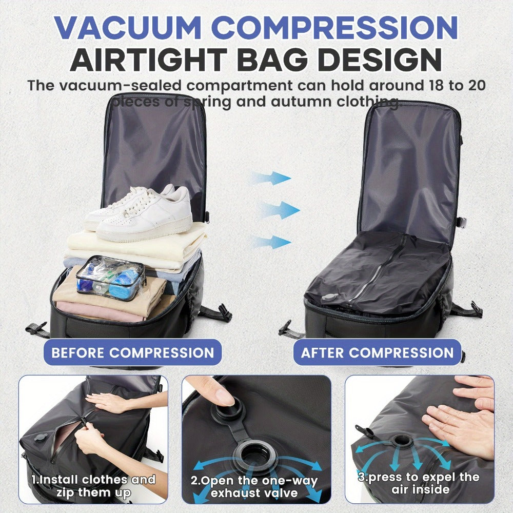 Carry On Luggage – for Travel, Vacuum Compression Air Pump Carry | Bag Vero – detail view 8