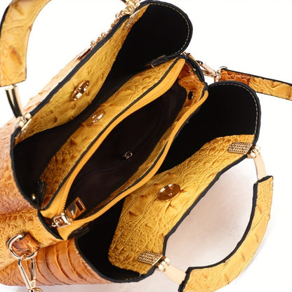 Crossbody Bag for Women – Crocodile Print Luxury Vintage Removable | Bag Vero – detail view 14