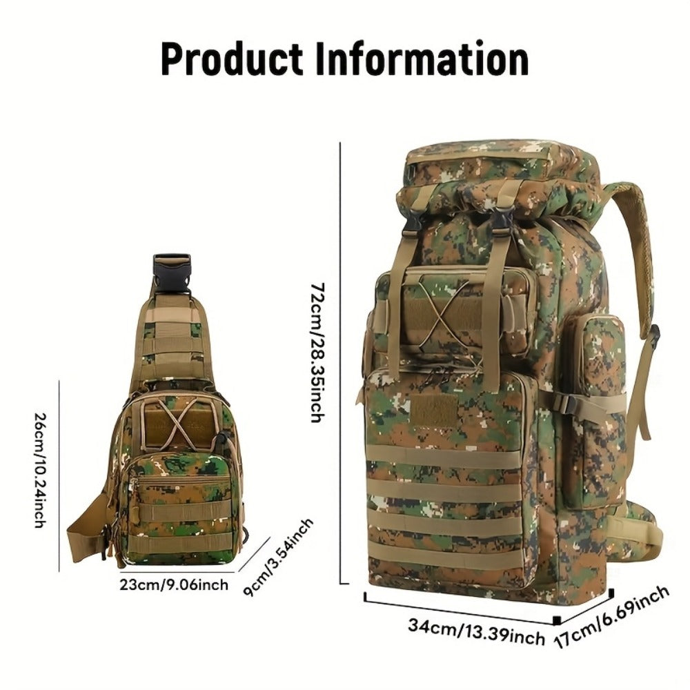 Travel Backpack – 80L, Large Capacity, Multi-Pocket | Bag Vero – detail view 24