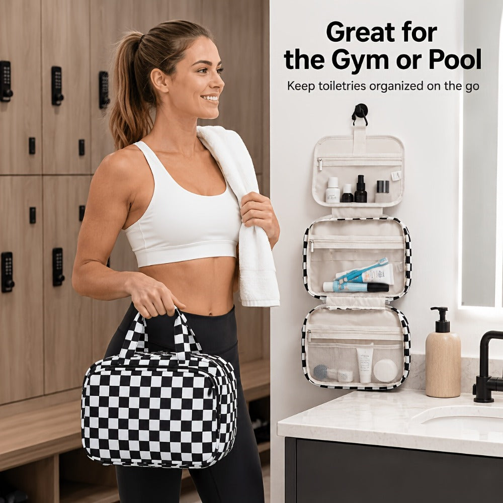 Hanging Toiletry Bag Travel Kit for Men And Women Travel Cosmetic Organizer with More Interior Pockets