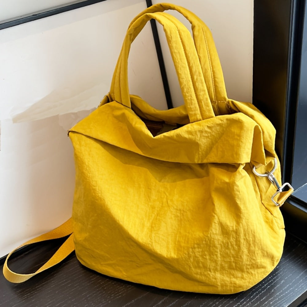 [Stylish Casual Nylon Bag] Stylish Casual Nylon Bag Lightweight Large-Capacity Nylon Shoulder Bag - Women's Stylish Casual Crossbody Bag for College And High School Students - Everyday Commuting Tote Bag