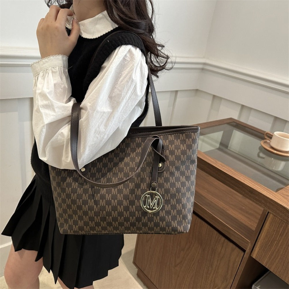 Tote Bag for Women – Large Capacity, Checkered Large Capacity Retro Plaid | Bag Vero – detail view 38