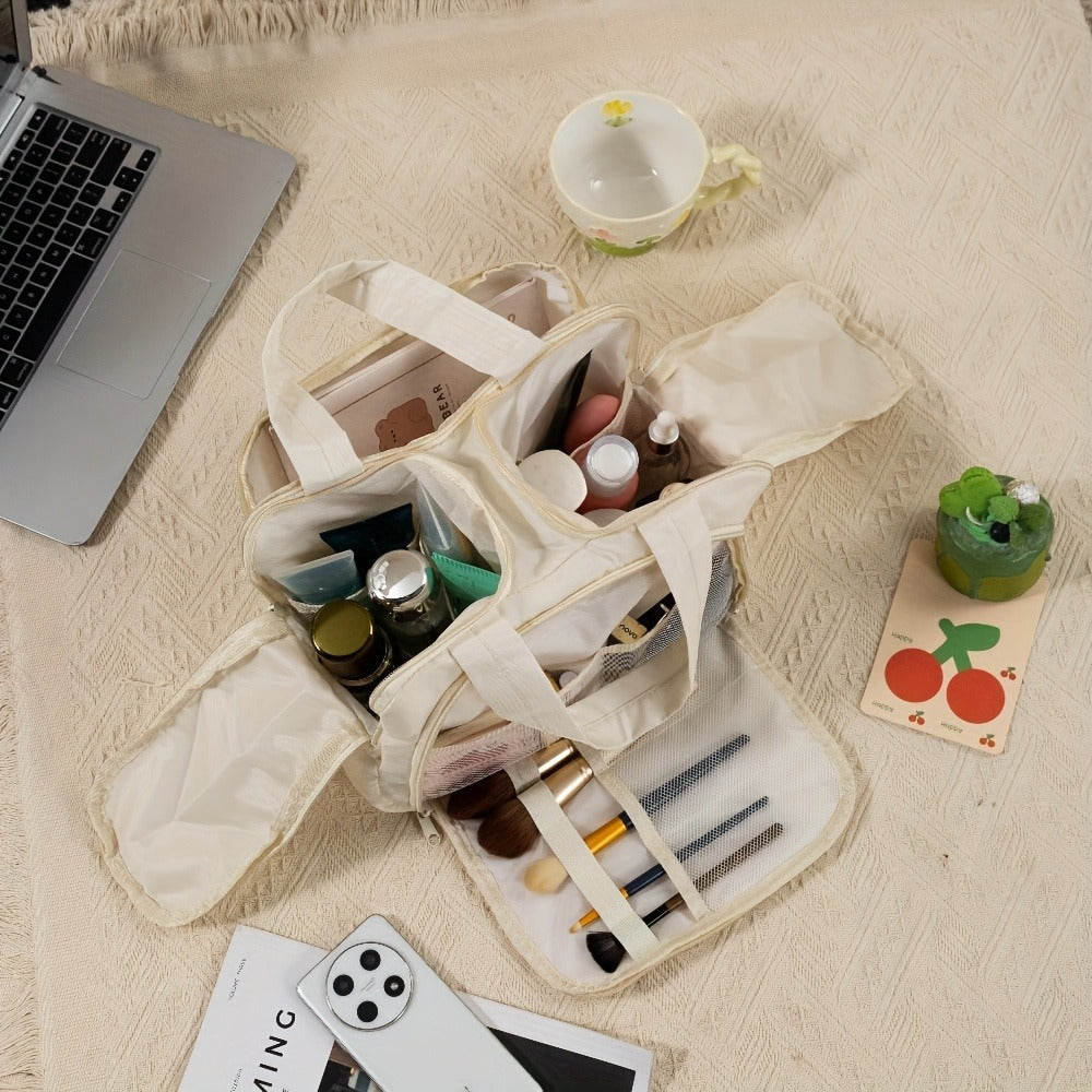 Travel Makeup Bag – Nylon, Large Capacity, for Travel & Everyday Use | Bag Vero – detail view 6
