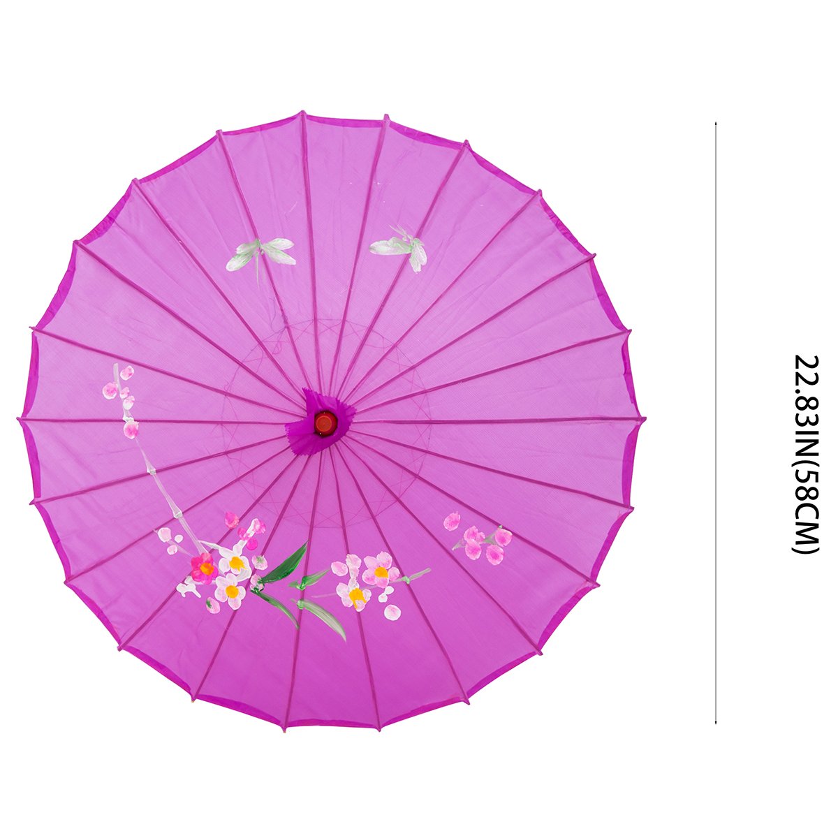 Small 22" Japanese Chinese Umbrella Parasol Ideal for Weddings, Parties, Photography, Costumes, Cosplay, and Decorative Events
