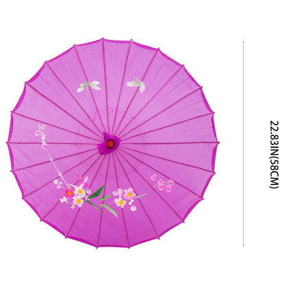 Small 22" Japanese Chinese Umbrella Parasol Ideal for Weddings, Parties, Photography, Costumes, Cosplay, and Decorative Events