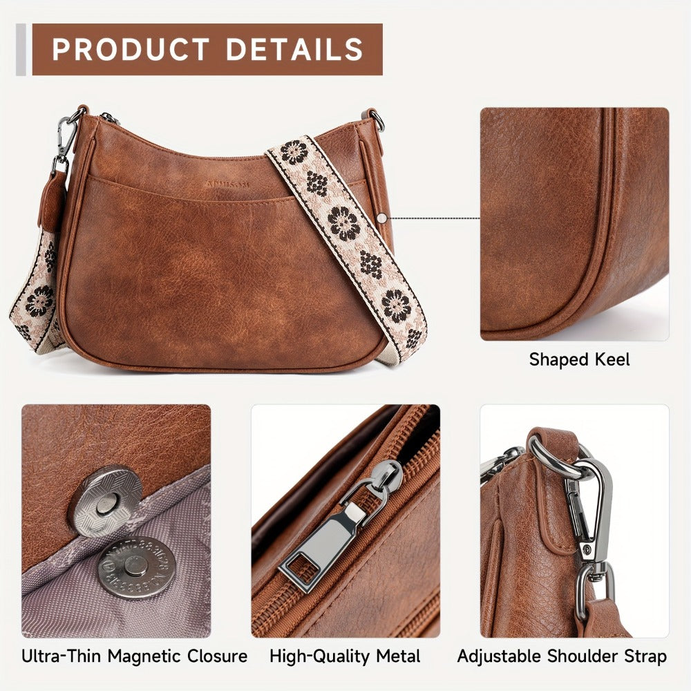 Crossbody Bags for Women Trendy, Halloween, PU Crossbody Purse with Adjustable Strap, Women's Crossbody Shoulder Handbags Tote for Mom Gift Mothers Day