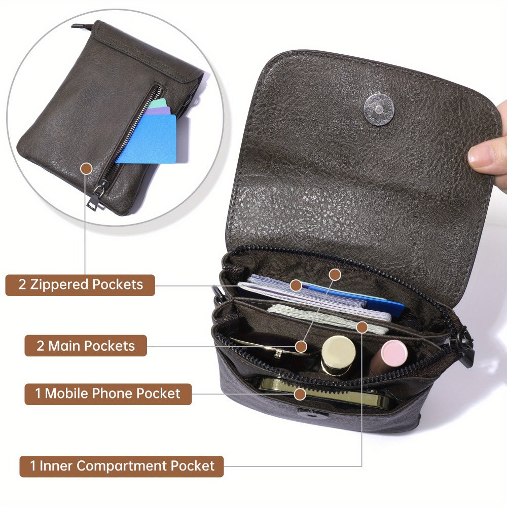 Crossbody Bag for Women – 7 Colors, PU Leather, Adjustable Strap | Bag Vero – detail view 19
