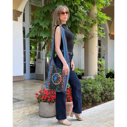 JUPITER GEAR Collection Yin Yang Print Hobo Bag