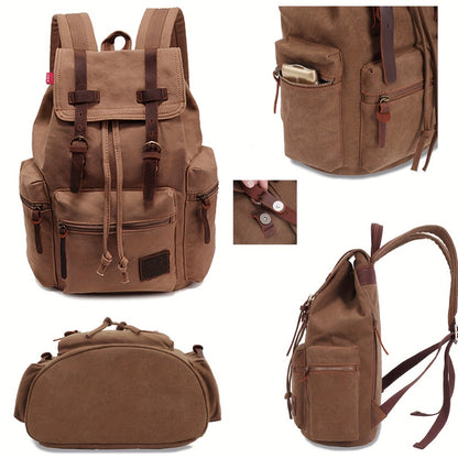Travel Backpack – Canvas, Lightweight, Multi-Pocket, for Travel & Work | Bag Vero – detail view 12