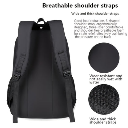 3pcs Men'S Backpacks With Multiple Compartments, Large Capacity, Fashionable Travel Backpacks, Laptop Bags, And Commuting And School Backpacks