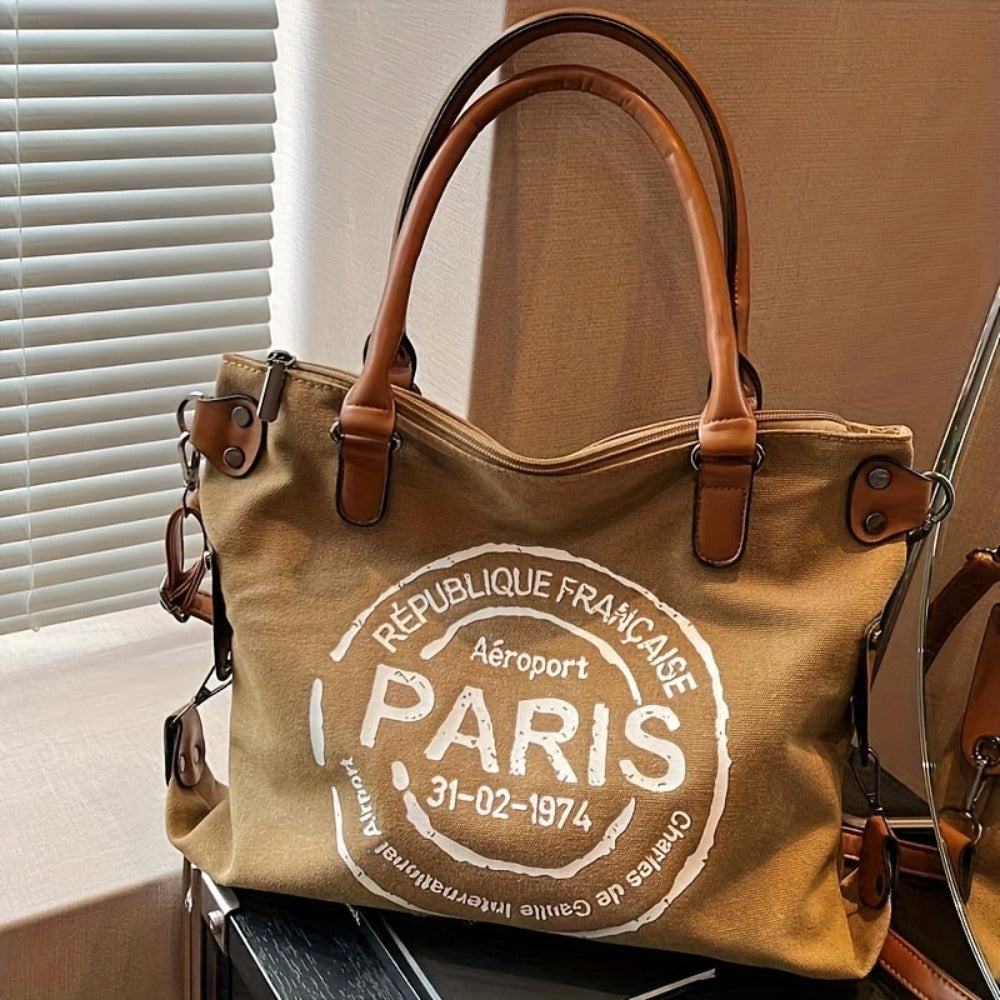 New Large Capacity Portable Tote Bag with Adjustable Shoulder Strap Length, Single Shoulder Bag, Crossbody Bag