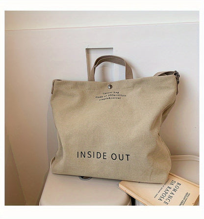 New Trendy Large Capacity Retro Shoulder Bag Female Student Portable Tote Bag Handbags for Women