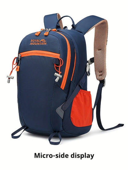 Men Women Hiking Backpack, Outdoor Camping Rucksack, 5.28gal Daypack with Rain Cover, Lightweight Travel Bag Durable for Weekend Getaway, Casual Daypack for Cycling Camping Running