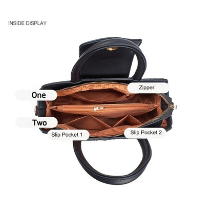 [Crocodile Embossed Satchel] Women's Crocodile Embossed Satchel Handbag Beige Top Handle Purse with Detachable Shoulder Strap Structured Tote Bag