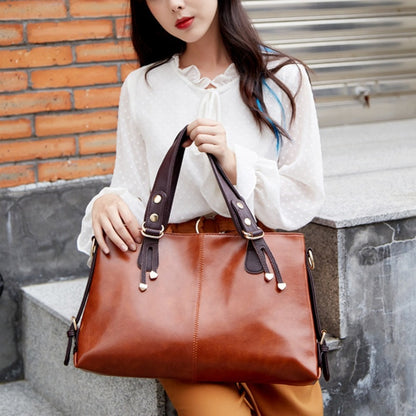 PU Elegant and Retro Women's Tote Bag, Large Capacity Women's Shoulder Bag, Smooth Fabric Crossbody Bag, High-quality Handbag, Suitable As A Gift