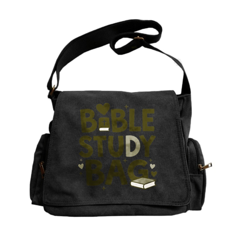 Large Capacity Vintage Bible Study Book Design Messenger Bag - Bible Verse & Book Cover Tote, Crossbody Bag Suitable for Daily Use, Church Events, Religious Gifts