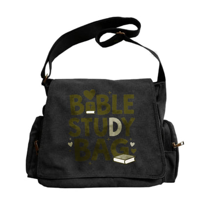 Large Capacity Vintage Bible Study Book Design Messenger Bag - Bible Verse & Book Cover Tote, Crossbody Bag Suitable for Daily Use, Church Events, Religious Gifts