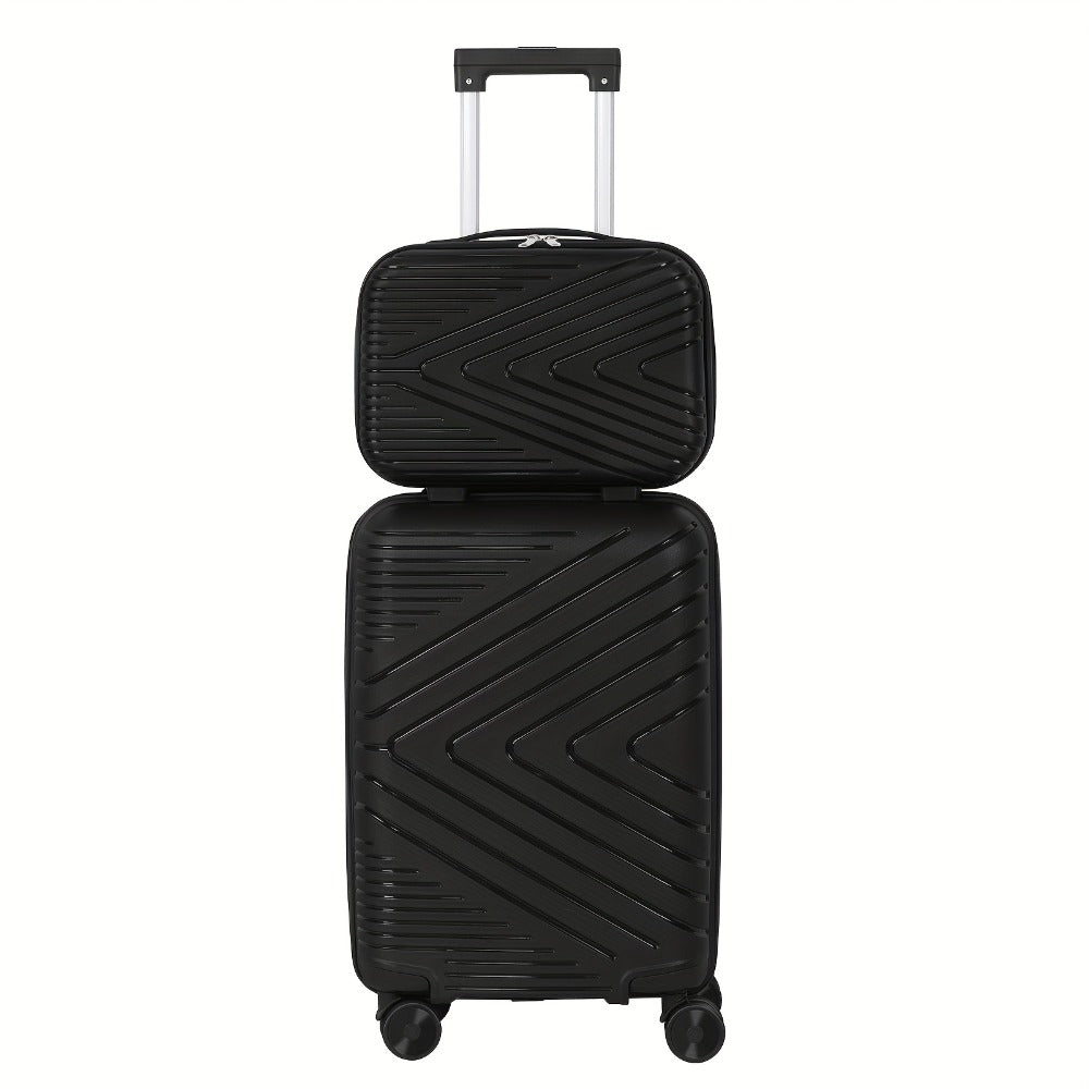 1pc/2pcs Suitcase Set Boarding Luggage Bag, 20inch Satchel Suitcase And 14inch Handbag Can Be Worn Diagonally Across The Trolley Case, with Wheels, Multi-Color Suitcase, for Office