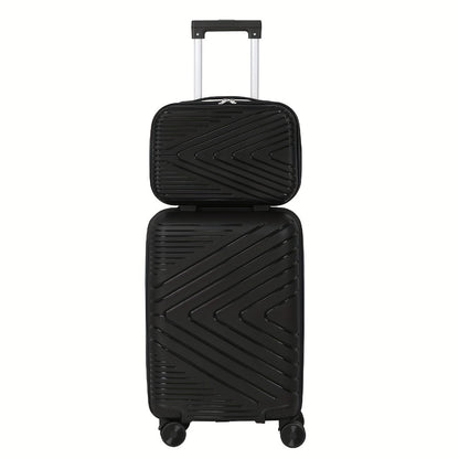 1pc/2pcs Suitcase Set Boarding Luggage Bag, 20inch Satchel Suitcase And 14inch Handbag Can Be Worn Diagonally Across The Trolley Case, with Wheels, Multi-Color Suitcase, for Office