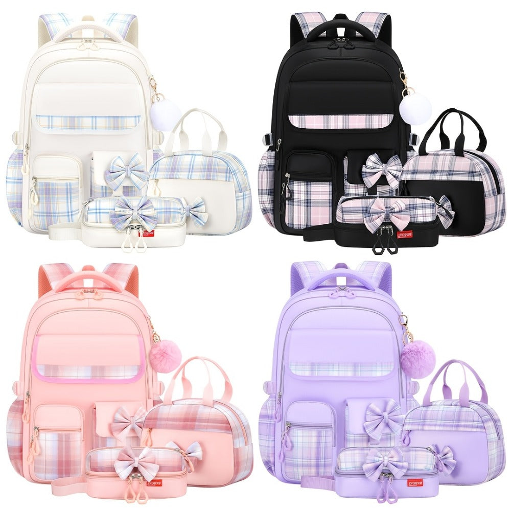 Laptop Backpack – 3-Piece, 15.6 Inch, Large Capacity, Lightweight | Bag Vero – detail view 6