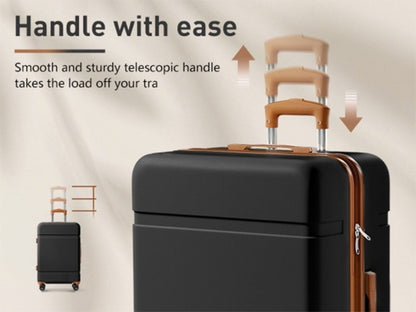 Luggage with Spinner Wheels, ABS Hardshell Suitcase, 20 Inch Carry On, 24 Inch Medium & 28 Inch Checked Suitcase Or 3pcs Luggage Set (20/24/28)