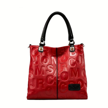 Crossbody Bag for Women – Genuine Leather, Genuine Leather Motorcycle Cowhide Geometric | Bag Vero – detail view 9