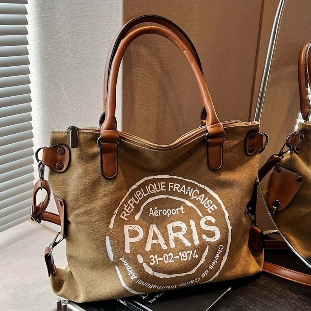 New Large Capacity Portable Tote Bag with Adjustable Shoulder Strap Length, Single Shoulder Bag, Crossbody Bag