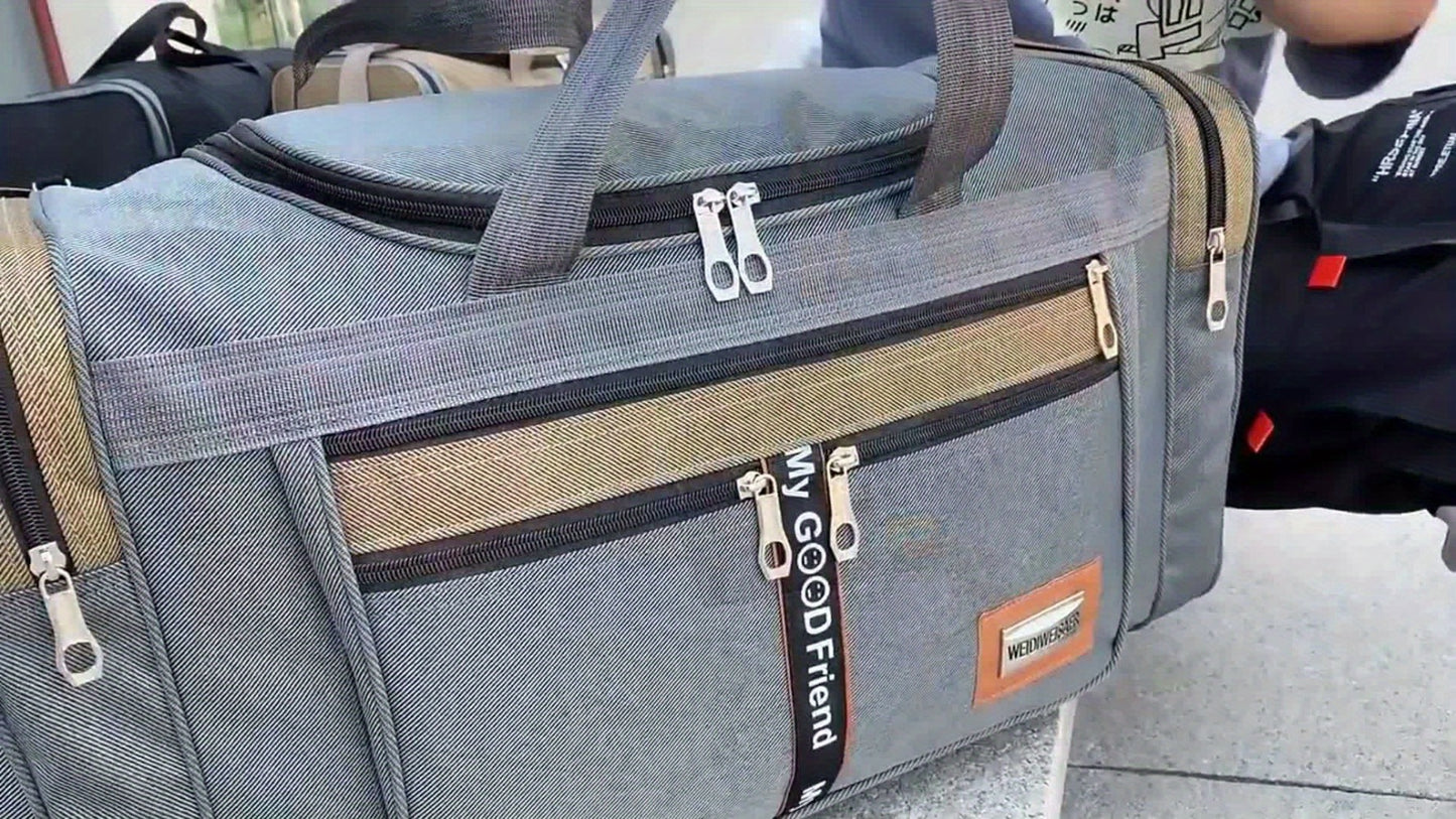 Large Capacity Foldable Portable Travel Bag Men's And Women's Long And Short Distance Travel Luggage Bag High Quality