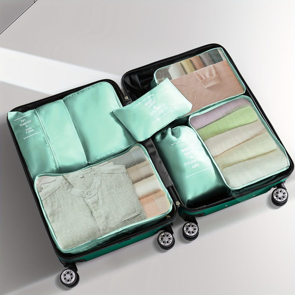 10pcs Women's Preppy Luggage Set - Dark Green ABS Hardshell, Telescoping Handle with Spinner Wheels, Zipper Closure | Durable Extra Thick Shell | 360° Spinner Wheels for Smooth Mobility