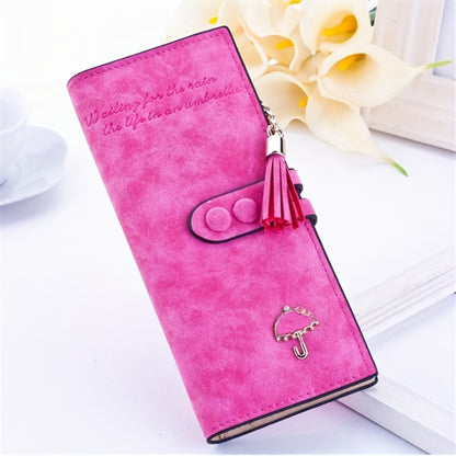 Women Vegan Wallet Bifold Clutch Large Capacity Card Organizer Buckle Long Purse for Candy Color