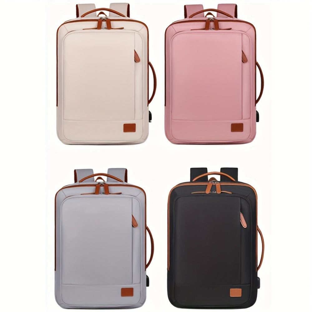 [Large Capacity Expandable Backpack] Large Capacity Expandable Laptop Backpack, Lightweight Travel Shoulder Bag, Dry and Wet Separation, Handheld Design, Suitable for Travel, Business, Commuting, School, Etc