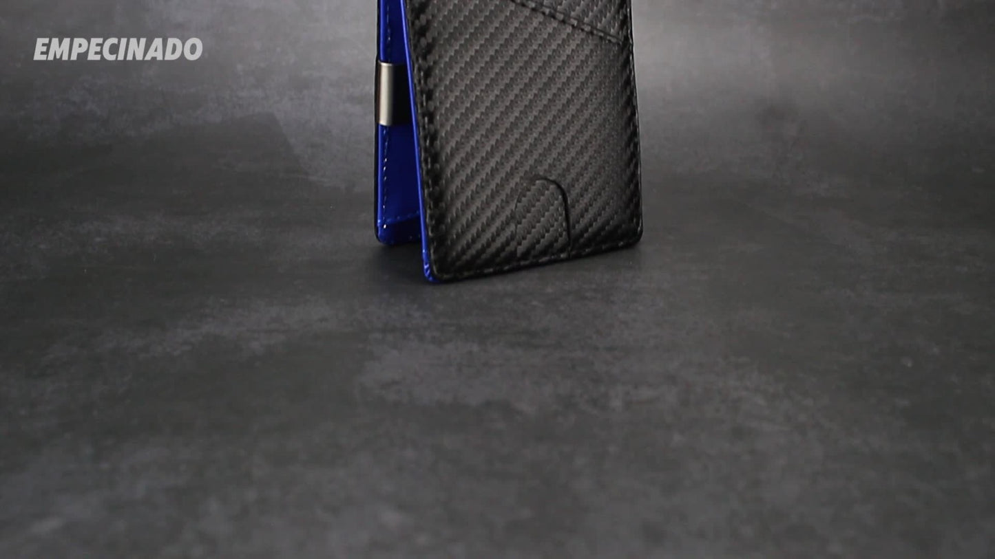 Compact Wallet for Men with Money Clip, Holds 12 Cards, RFID Protection, Bifold Design, Minimalist Credit Card Organizer