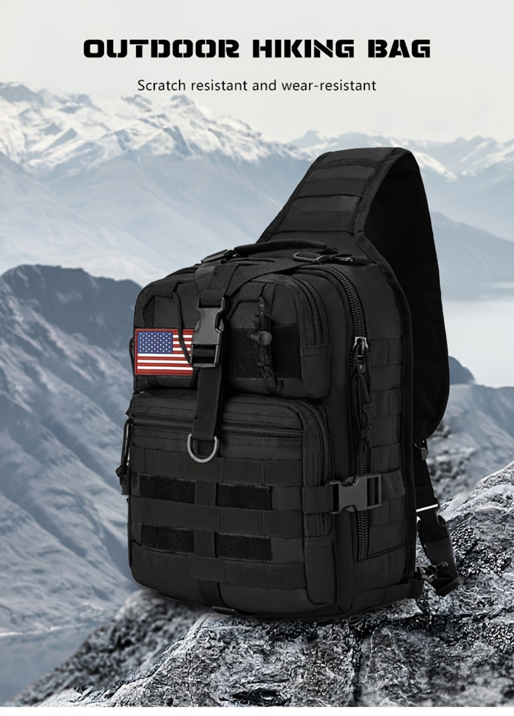 Backpack for Women – Adjustable Strap, Tactical Sling Gallon Single Hiking | Bag Vero – detail view 25
