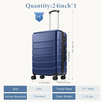 20/24/28 Inch Carry On Luggage - Hard Shell ABS Suitcase With Double Spinner Wheels, Lightweight Expandable Rolling Luggage With TSA Lock - For Travel - Suitable for Business & Leisure - Ideal Gift for Frequent Travelers