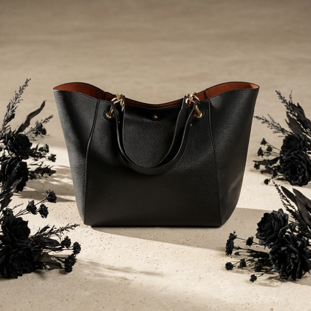 Tote Handbags for Women Large Capacity Work PU Leather Bucket Purse Designer Satchel Hobo Shoulder Bags