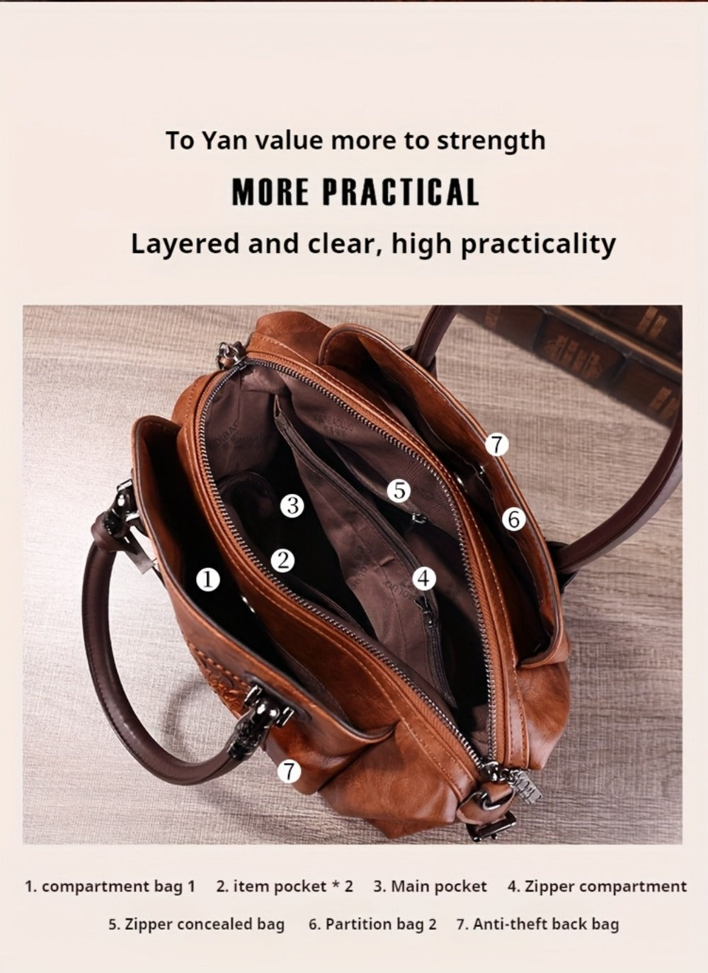 Tote Bag for Women – Large Capacity, for Work | Bag Vero – detail view 13