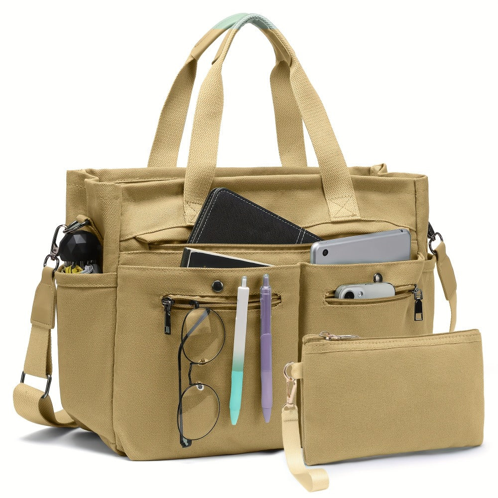 Laptop Bag – 2 Piece, Canvas, for Travel & Work | Bag Vero – detail view 24